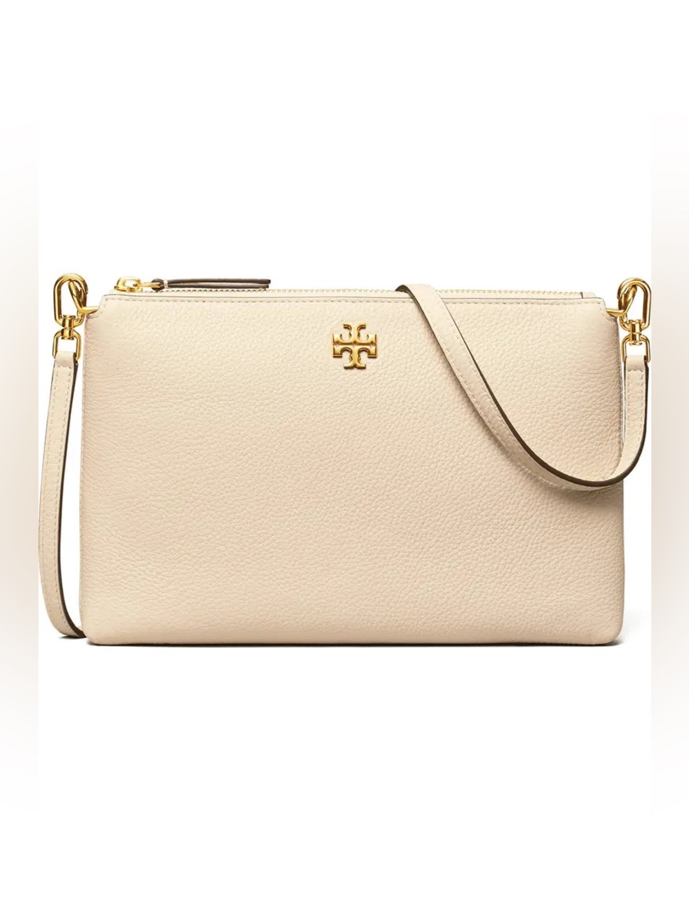 Tory Burch Mercer Pebbled Zip Crossbody Bag
